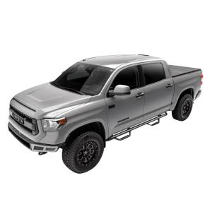 N-Fab C0189CC Wheel to Wheel Nerf Bars for Chevy Silverado and GMC Sierra 1500 Crew Cab 2004-2006 - Gloss Black