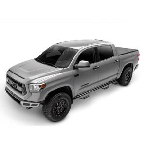 N-Fab C07100CC-6 Wheel to Wheel Nerf Bars with Bed Access for Chevy Silverado and GMC Sierra 1500 Crew Cab 2007-2013 - Gloss Black