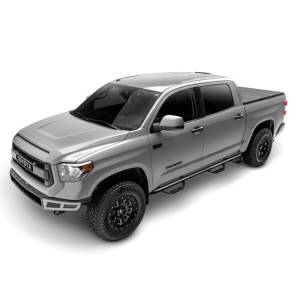 N-Fab - N-Fab C07100QC-6 Wheel to Wheel Nerf Bars with Bed Access for Chevy Silverado and GMC Sierra 1500/2500 HD Extended Cab 2007-2010 - Gloss Black - Image 3