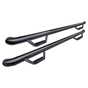 N-Fab C0770RC-4 Wheel to Wheel Nerf Bars with Bed Access for Chevy Silverado and GMC Sierra 1500/2500 HD Standard Cab 2007-2013 - Gloss Black