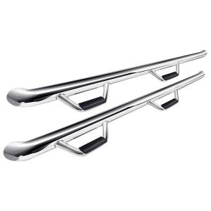 N-Fab C0789CC-SS Wheel to Wheel Nerf Bars for Chevy Silverado and GMC Sierra 1500 2007-2013 - Stainless Steel