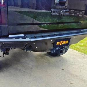 N-Fab - N-Fab C07RBS-H RBS Pre-Runner Rear Bumper for Chevy Silverado and GMC Sierra 1500 2007-2013 - Gloss Black - Image 2