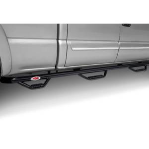 N-Fab - N-Fab C11105CC-6 Wheel to Wheel Nerf Bars with Bed Access for Chevy Silverado and GMC Sierra 2500/3500 HD Crew Cab 2011-2014 - Gloss Black - Image 2