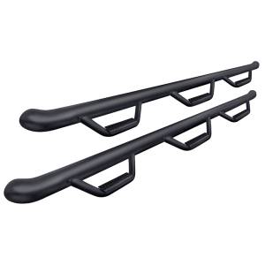 N-Fab C11105CC-6-TX Wheel to Wheel Nerf Bars with Bed Access for Chevy Silverado and GMC Sierra 2500/3500 HD Crew Cab 2011-2014 - Textured Black