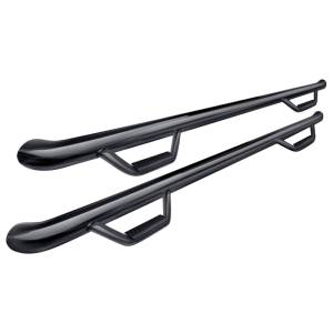 N-Fab C1184RC Wheel to Wheel Nerf Bars for Chevy Silverado and GMC Sierra 1500/2500 HD/3500 HD Standard Cab 2011-2014 - Gloss Black
