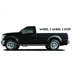 N-Fab - N-Fab C8884RC Wheel to Wheel Nerf Bars for Chevy Silverado and GMC Sierra 1500/2500 Regular Cab 1988-1998 - Gloss Black - Image 3