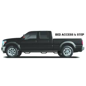 N-Fab - N-Fab C92100CC-6 Wheel to Wheel Nerf Bars with Bed Access for Chevy and GMC C2500/C3500 Crew Cab 1999-2000 - Gloss Black - Image 3