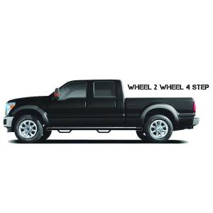 N-Fab - N-Fab C92115CC Wheel to Wheel Nerf Bars for Chevy and GMC C2500/C3500 Crew Cab 1988-1998 - Gloss Black - Image 2