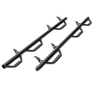 N-Fab C92115CC-6 Wheel to Wheel Nerf Bars with Bed Access for Chevy and GMC C3500/R2500/R3500 Crew Cab 1988-1998 - Gloss Black