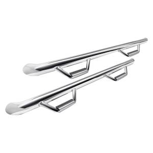 N-Fab C9989QC-SS Wheel to Wheel Nerf Bars for Chevy Silverado and GMC Sierra 1500/2500/2500 HD Extended Cab 2000-2006 - Stainless Steel