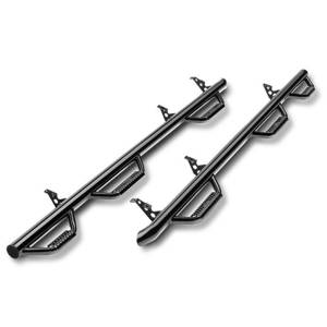 N-Fab - N-Fab D0289QC-6 Wheel to Wheel Nerf Bars for Dodge Ram 1500/2500/3500 Quad Cab 2002-2009 - Gloss Black - Image 2
