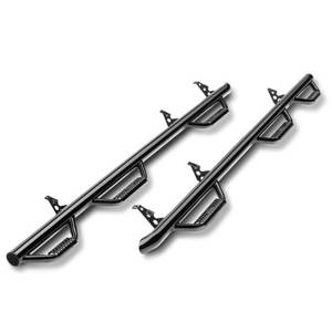 N-Fab - N-Fab D10110MC-6 Wheel to Wheel Nerf Bars for Dodge Ram 2500/3500 Mega Cab 2010-2018 - Gloss Black - Image 2