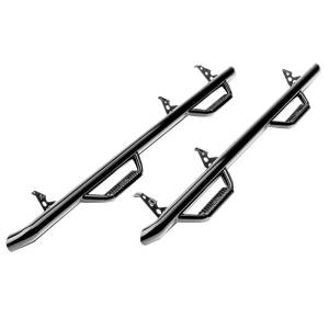 N-Fab D97100QC Wheel to Wheel Nerf Bars for Dodge Ram 1500/2500/3500 Quad Cab 1994-2001 - Gloss Black