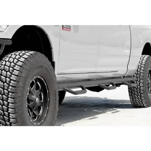 N-Fab - N-Fab D9790QC-6 Wheel to Wheel Nerf Bars with Bed Access for Dodge Ram 1500/2500 Quad Cab 1998-2002 - Gloss Black - Image 2