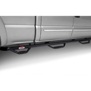 N-Fab - N-Fab F04100QC-6 Wheel to Wheel Nerf Bars with Bed Access for Ford F150 Super Cab 2004-2008 - Gloss Black - Image 2