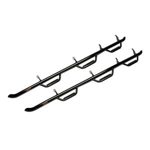 N-Fab F04100RC-4 Wheel to Wheel Nerf Bars with Bed Access for Ford F150/ Lobo Regular Cab 2004-2008 - Gloss Black