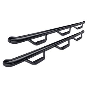 N-Fab F0495CC-6 Wheel to Wheel Nerf Bars with Bed Access for Ford F150 SuperCrew Cab 2004-2008 - Gloss Black