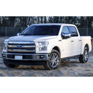 N-Fab - N-Fab F8084XC-4 Wheel to Wheel Nerf Bars with Bed Access for Ford F150/F250 Extended Cab 1980-1996 - Gloss Black - Image 5