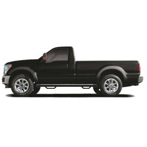 N-Fab - N-Fab F9284RC-4 Wheel to Wheel Nerf Bars with Bed Access for Ford F250/F350 Standard Cab 1987-1997 - Gloss Black - Image 2