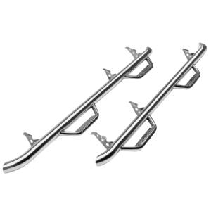 N-Fab F99100CC-SS Wheel to Wheel Nerf Bars for Ford F250/F350 Crew Cab 1999-2016 - Stainless Steel