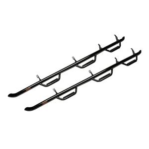 N-Fab F99115CC-6 Wheel to Wheel Nerf Bars with Bed Access for Ford F250/F350 Crew Cab 1999-2016 - Gloss Black