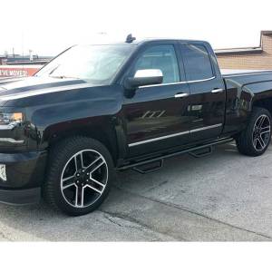 N-Fab - N-Fab N04105CC-6 Wheel to Wheel Nerf Bars with Bed Access for Nissan Titan Crew Cab 2008-2015 - Gloss Black - Image 2