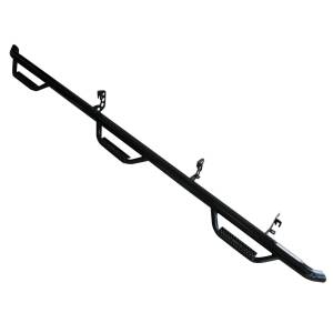 N-Fab N04105QC-6 Wheel to Wheel Nerf Bars with Bed Access for Nissan Titan Quad Cab 2008-2009 - Gloss Black