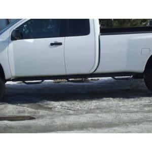 N-Fab - N-Fab N04105QC-6 Wheel to Wheel Nerf Bars with Bed Access for Nissan Titan Quad Cab 2008-2009 - Gloss Black - Image 3