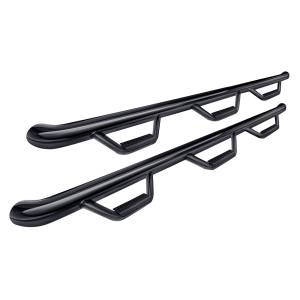 N-Fab N0487QC-6 Wheel to Wheel Nerf Bars with Bed Access for Nissan Titan King Cab 2004-2015 - Gloss Black
