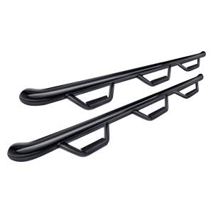 N-Fab T07107QC-6 Wheel to Wheel Nerf Bars with Bed Access for Toyota Tundra Double Cab 2007-2020 - Gloss Black