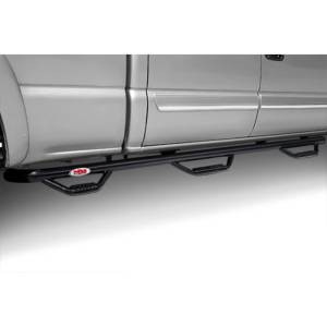 N-Fab - N-Fab T07107QC-6 Wheel to Wheel Nerf Bars with Bed Access for Toyota Tundra Double Cab 2007-2020 - Gloss Black - Image 3