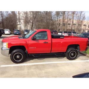 N-Fab - N-Fab T0784RC-4 Wheel to Wheel Nerf Bars with Bed Access for Toyota Tundra Regular Cab 2007-2017 - Gloss Black - Image 2