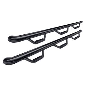 N-Fab T0798CC-6 Wheel to Wheel Nerf Bars with Bed Access for Toyota Tundra Crew Max Cab 2007-2019 - Gloss Black