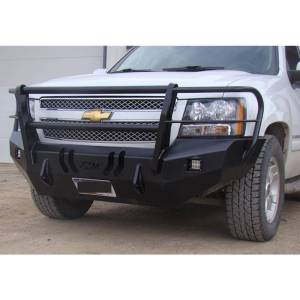 Throttle Down Kustoms - Throttle Down Kustoms BGRIL0713CH1500 Front Bumper with Grille Guard for Chevy Silverado 1500 2007-2013 - Image 3