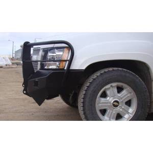 Throttle Down Kustoms - Throttle Down Kustoms BGRIL0713CH1500 Front Bumper with Grille Guard for Chevy Silverado 1500 2007-2013 - Image 4