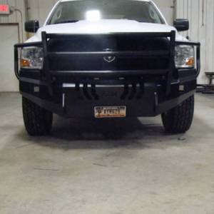 Throttle Down Kustoms BGRIL0916D1500 Front Bumper with Grille Guard for Dodge Ram 1500 2009-2017