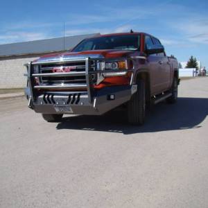 Throttle Down Kustoms - Throttle Down Kustoms BGRIL1415GM1500 Front Bumper with Grille Guard for GMC Sierra 1500 2014-2015 - Image 2
