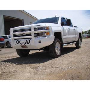 Throttle Down Kustoms - Throttle Down Kustoms BGRIL1517CH Front Bumper with Grille Guard for Chevy Silverado 2500 HD/3500 2015-2018 - Image 2
