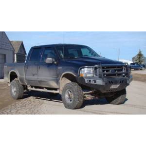Throttle Down Kustoms - Throttle Down Kustoms BGRIL9904F Front Bumper with Grille Guard for Ford F250/F350/F450/F550 1999-2004 - Image 2