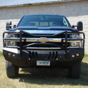 Throttle Down Kustoms BGRMA1517CH Front Bumper with Mayhem Guard for Chevy Silverado 2500 HD/3500 2015-2019