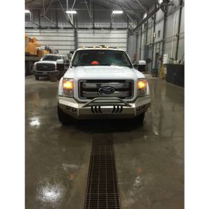 Throttle Down Kustoms - Throttle Down Kustoms BPUSH1116F Front Bumper with Push Bar for Ford F250/F350/F450/F550 2011-2016 - Image 3