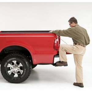 AMP Research - AMP Research 75303-01A BedStep Flip Down Bumper Step for Ford F250 1999-2016 - Image 3