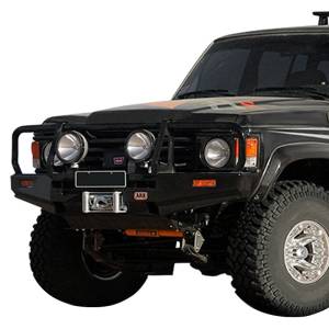 ARB 3410100 Deluxe Winch Front Bumper with Bull Bar for Toyota Land Cruiser 1981-1989