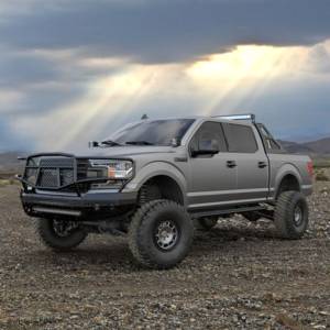 Ranch Hand - Ranch Hand MFF18HBM1 Midnight Front Bumper with Grille Guard for Ford F150 2018-2020 - Image 4