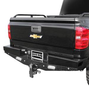 Ranch Hand - Ranch Hand SBC14HBLSL Sport Rear Bumper with Lights and Sensor Holes for GMC Sierra 1500 2014-2018 - Image 2