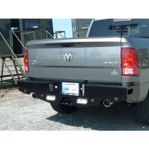 Ranch Hand - Ranch Hand SBD09HBLSLE Sport Rear Bumper with Dual Exhaust and Sensor Holes for Dodge Ram 1500 2009-2018 - Image 5