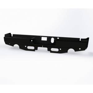 Ranch Hand - Ranch Hand SBD19HBLSLE Sport Rear Bumper with Sensor Plugs and Dual Exhaust for Dodge Ram 1500 2019-2020 - Image 2