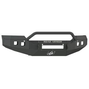 Road Armor 215R4B-NW Stealth Non-Winch Front Bumper with Pre-Runner Guard and Square Light Holes for GMC Sierra 2500 HD/3500 HD 2015-2019