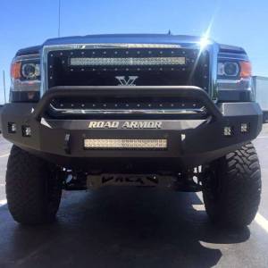 Road Armor - Road Armor 215R4B-NW Stealth Non-Winch Front Bumper with Pre-Runner Guard and Square Light Holes for GMC Sierra 2500 HD/3500 HD 2015-2019 - Image 2