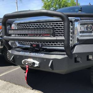 Road Armor - Road Armor 215R5B Stealth Winch Front Bumper with Lonestar Guard and Square Light Holes for GMC Sierra 2500 HD/3500 HD 2015-2019 - Image 2